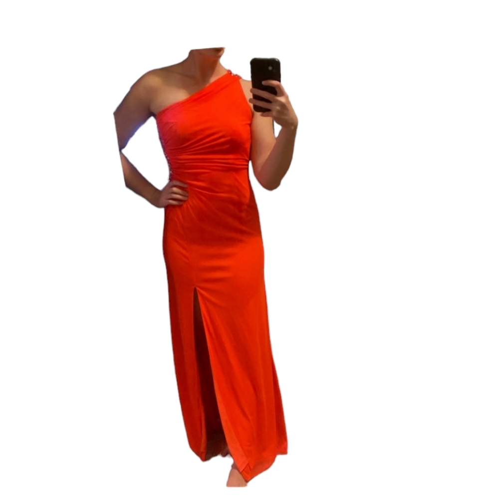 One shoulder prom dress